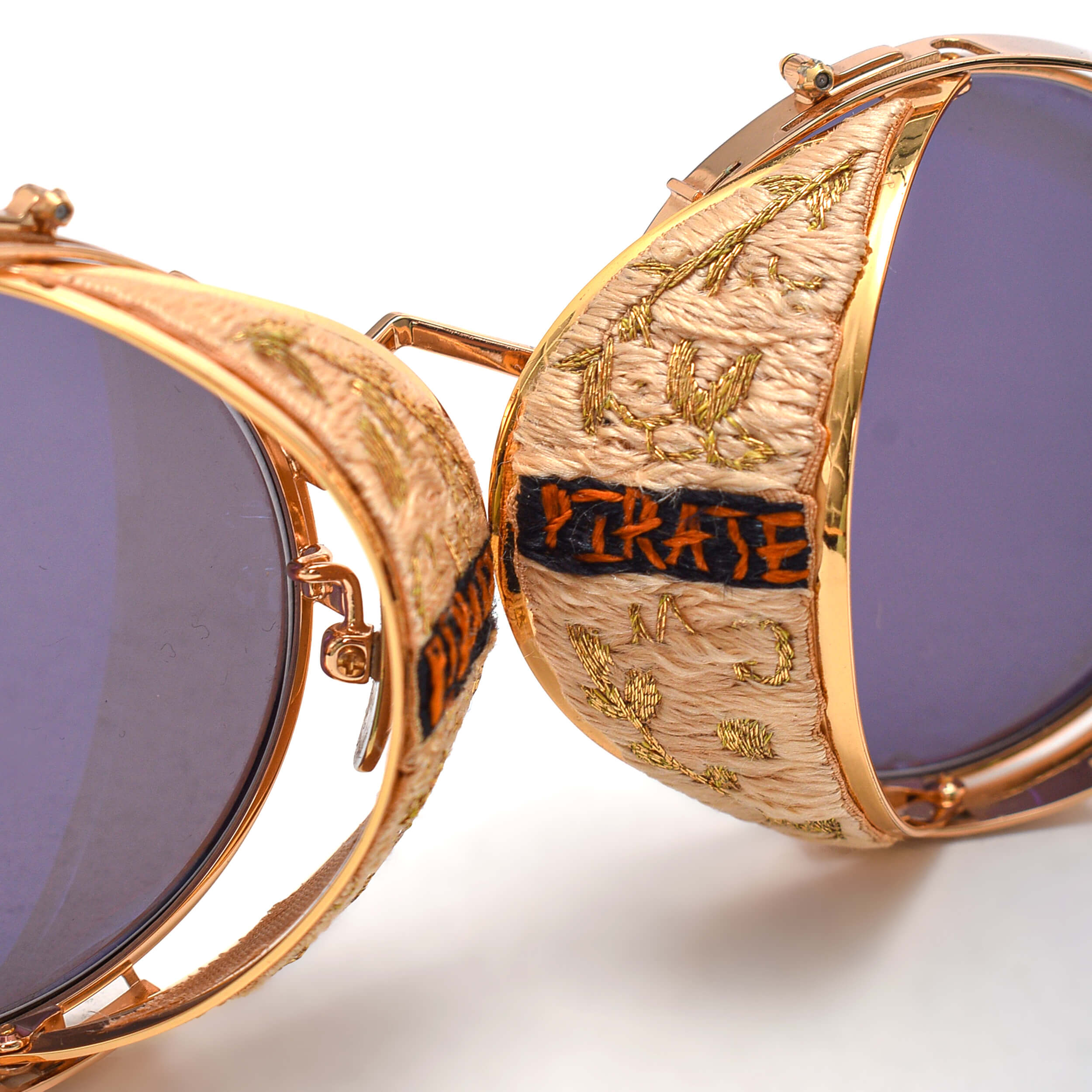 GENTLE MONSTER - Purple&Gold Steampunk Sunglasses